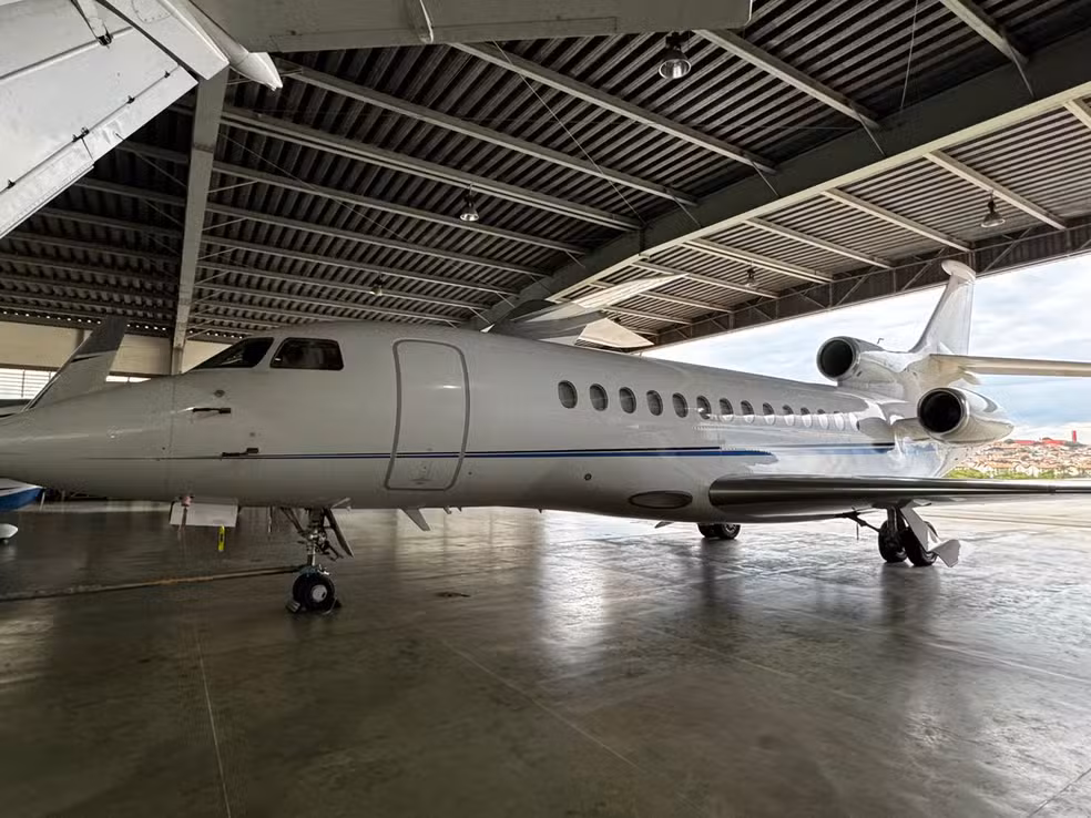 Imagem - Aeronave de Daniel Vorcaro avaliada em R$ 200 milhões é apreendida pela PF