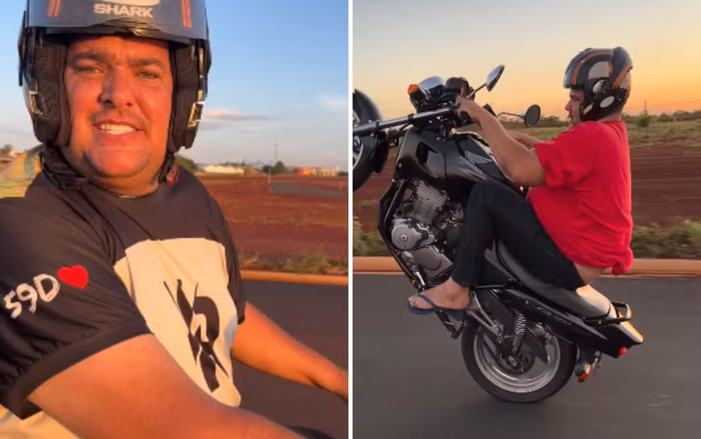 (Renan Romero, conhecido como "Gigante do Grau")