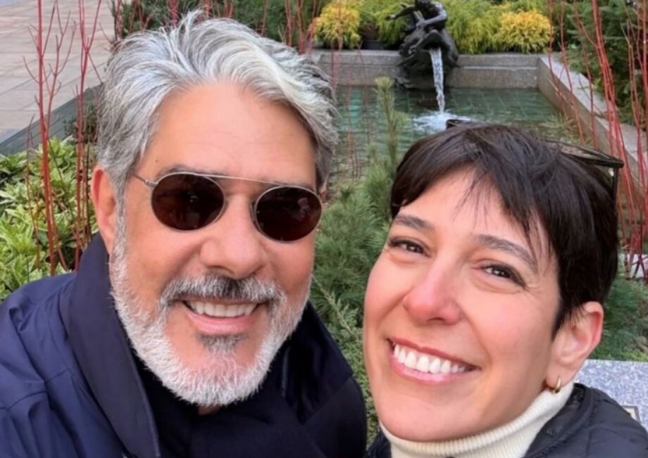 William Bonner e a esposa, a ceramista Natasha Dantas.