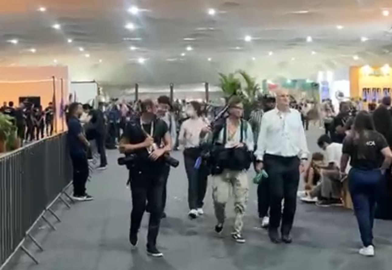 Área da Blue Zone, na COP30, em Belém