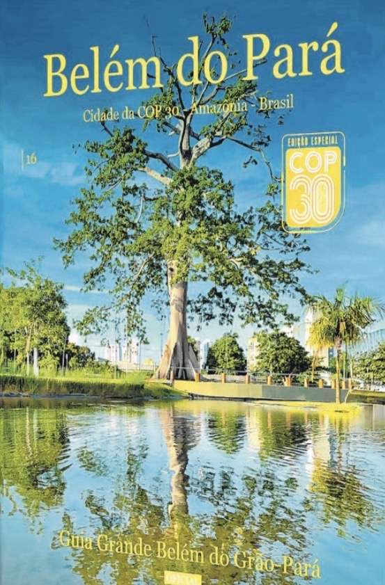 A coluna agradece pelo recebimento da 16ª edição do Guia Grande Belém do Grão-Pará 2025 - Cidade da COP30, das s Verde e Guia, contendo novos roteiros de Luly Mendonça e Michel Pinho. 