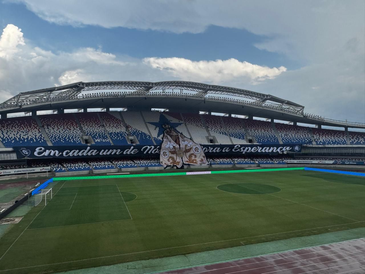 A equipe do Roma News teve acesso exclusivo à imagem do mosaico que será exibido antes da bola rolar.