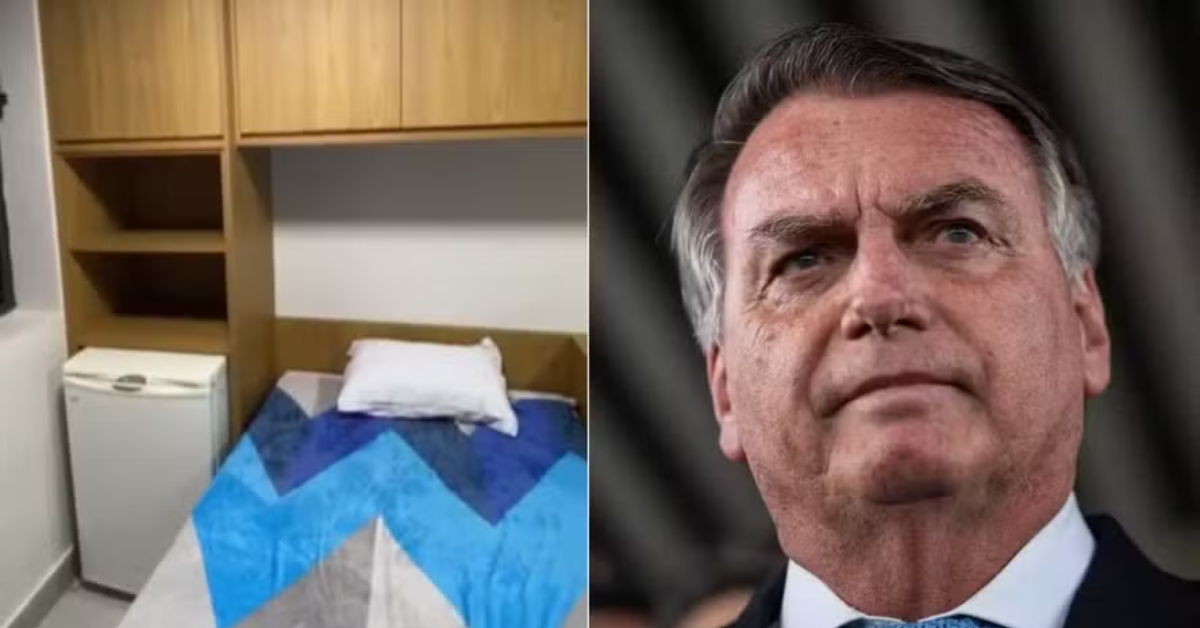 (Sala especial onde Bolsonaro ficará na Polícia Federal)