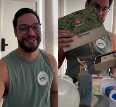 Imagem - Jornalista viraliza mostrando todos os brindes que “catou” na COP30