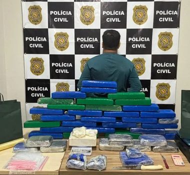 Imagem - Homem é preso e 40 kg de drogas são apreendidos pela Polícia Civil no Pará