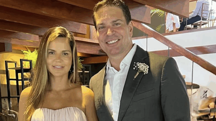 (Alexandre Ramagem e a esposa Rebaca Ramagem) 