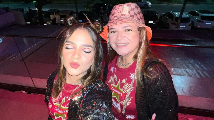Mel Maia e a mãe, que faleceu nesta sexta-feira.