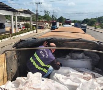 Imagem - Sefa apreende 50 toneladas de fertilizantes irregulares no posto fiscal do Gurupi, no Pará