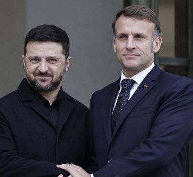 Imagem - Com Macron, Zelensky apresenta plano de paz revisado à Europa