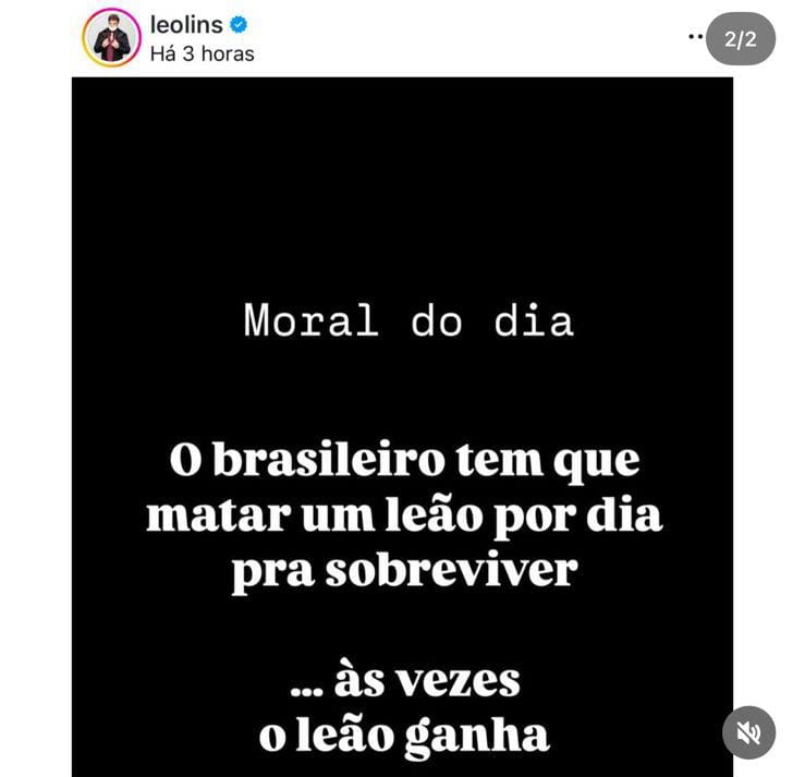 Publicação de Leo Lins -