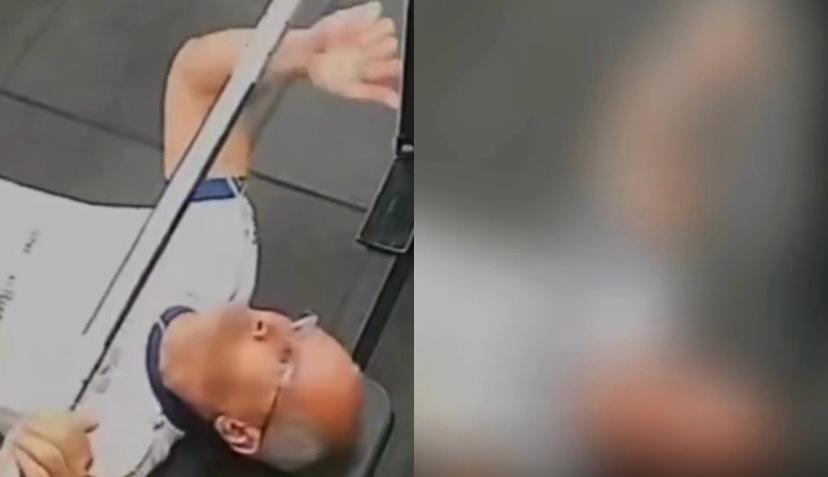 O acidente, que aconteceu na segunda-feira (1º), foi filmado por uma câmera de segurança.