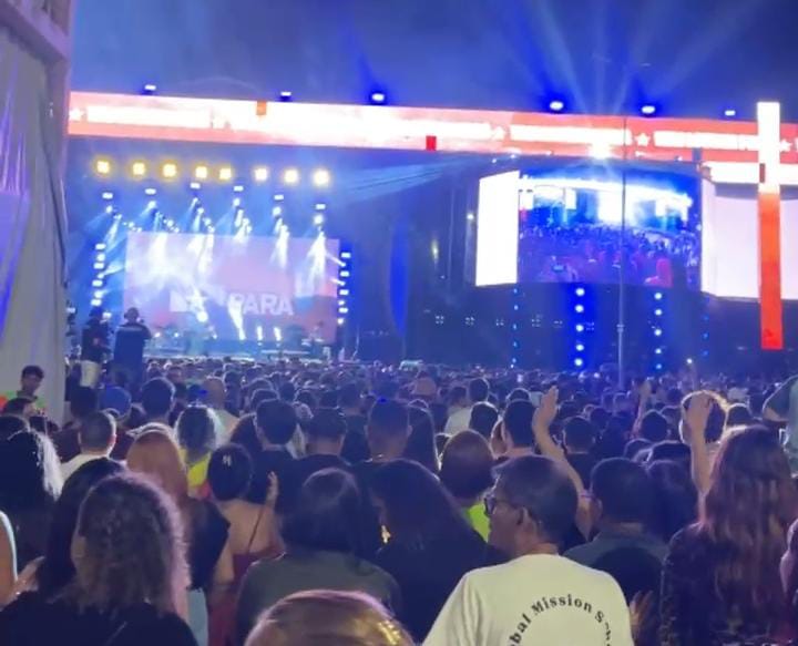 Grande público no estacionamento do Mangueirão -