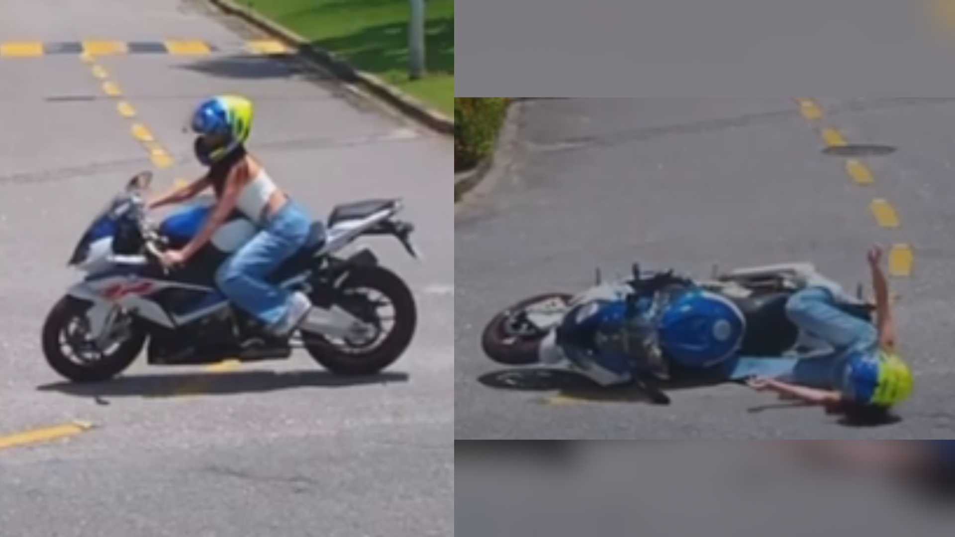 Imagens do sistema interno registraram o momento em que a cantora perde o controle do veículo; ainda não há informações sobre possíveis ferimentos