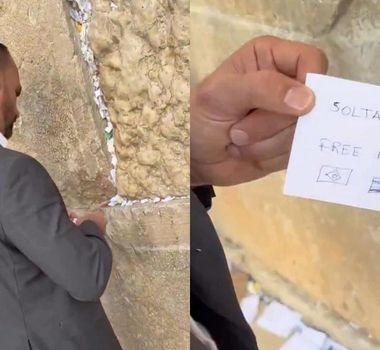 Imagem - Eduardo Bolsonaro pede liberdade do pai com bilhete no Muro das Lamentações