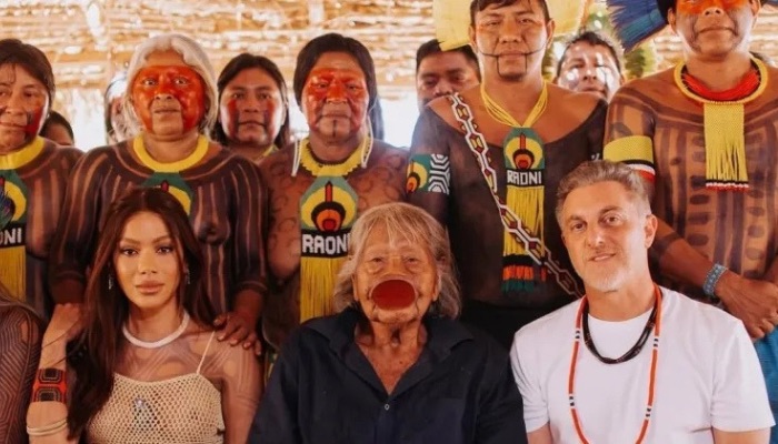 (Líder indígena critica fala de Luciano Huck durante gravações no Xingu)
