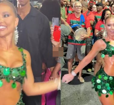 Imagem - Virginia repercute ao desfilar colada no professor de samba na Grande Rio