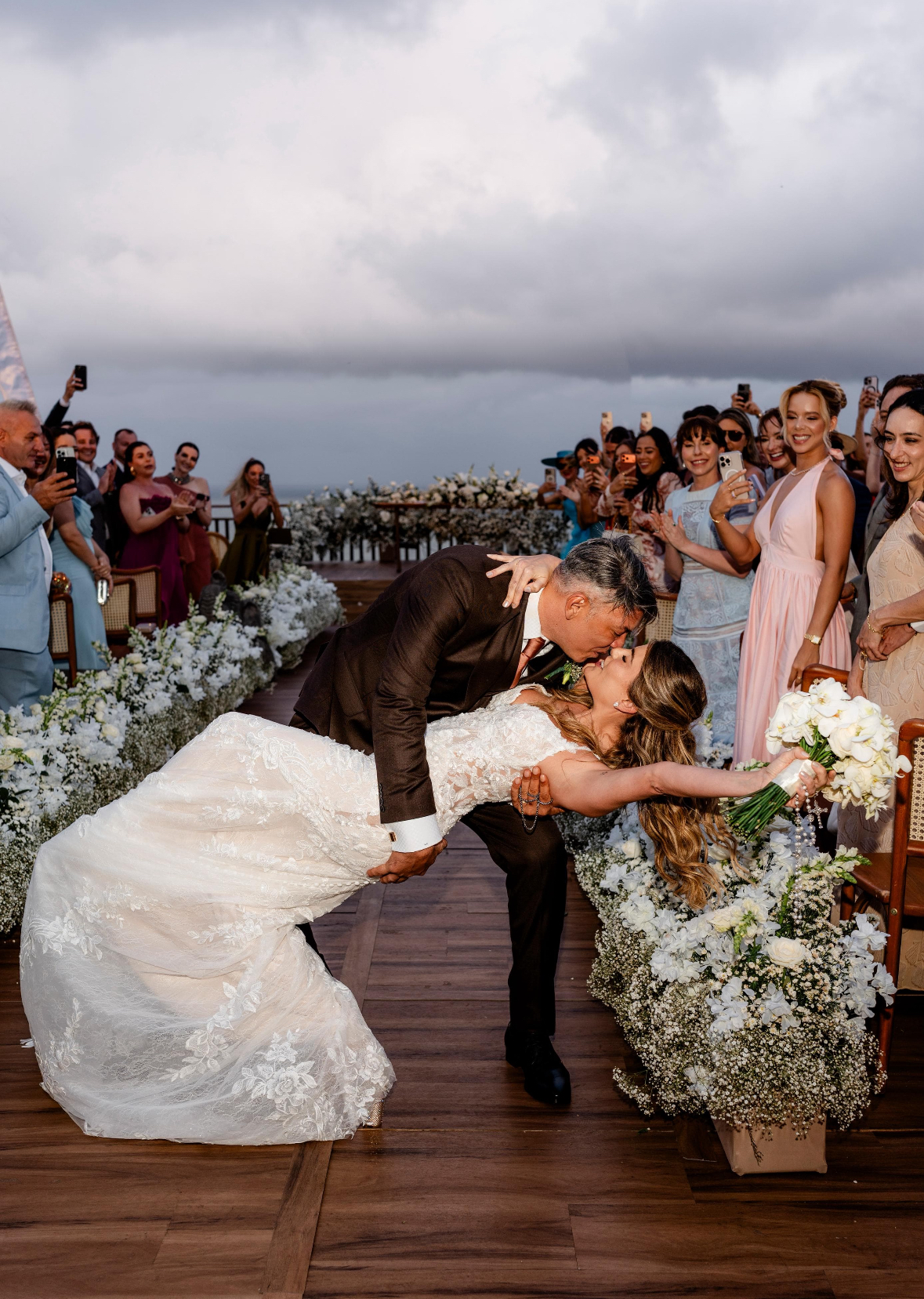 Os noivos depois do “sim”