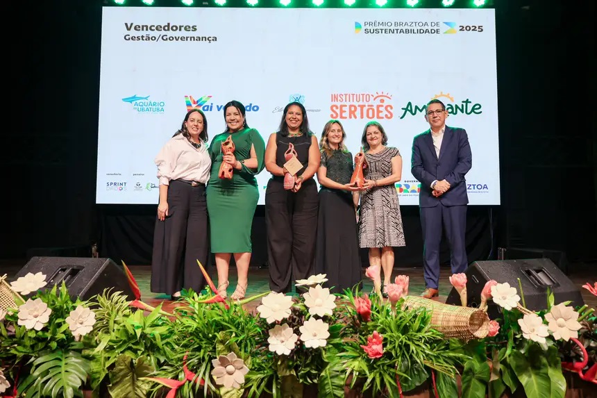 Cerimônia de premiação dos vencedores