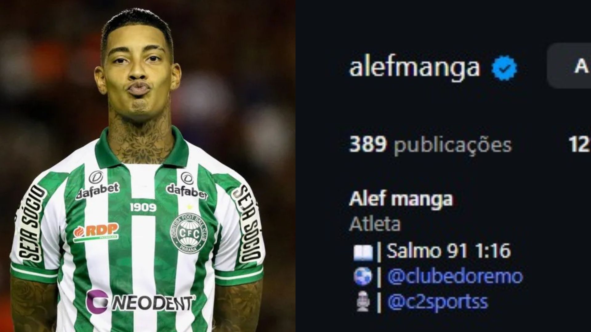 Imagem - Alef Manga 'assume' acerto com o Remo nas redes sociais