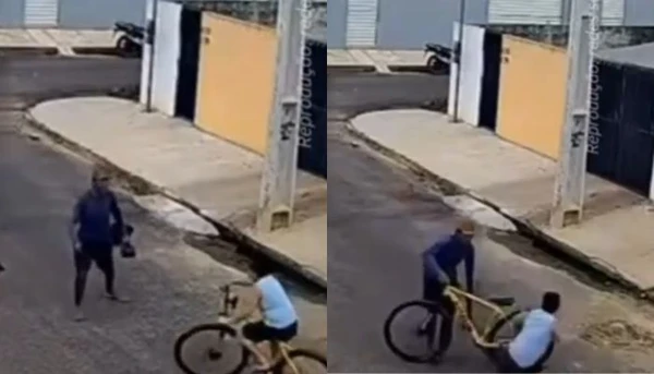 Vídeo: criança tem bicicleta roubada em Castanhal