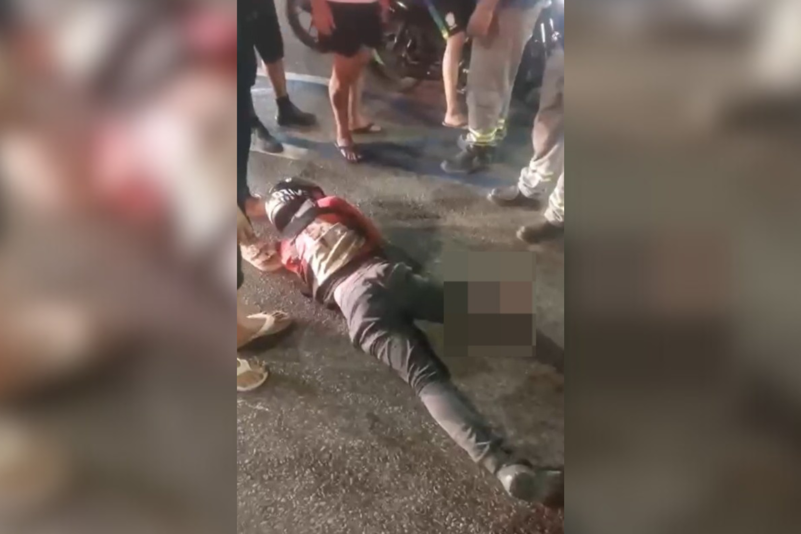 Vítima recebeu ajuda de populares -