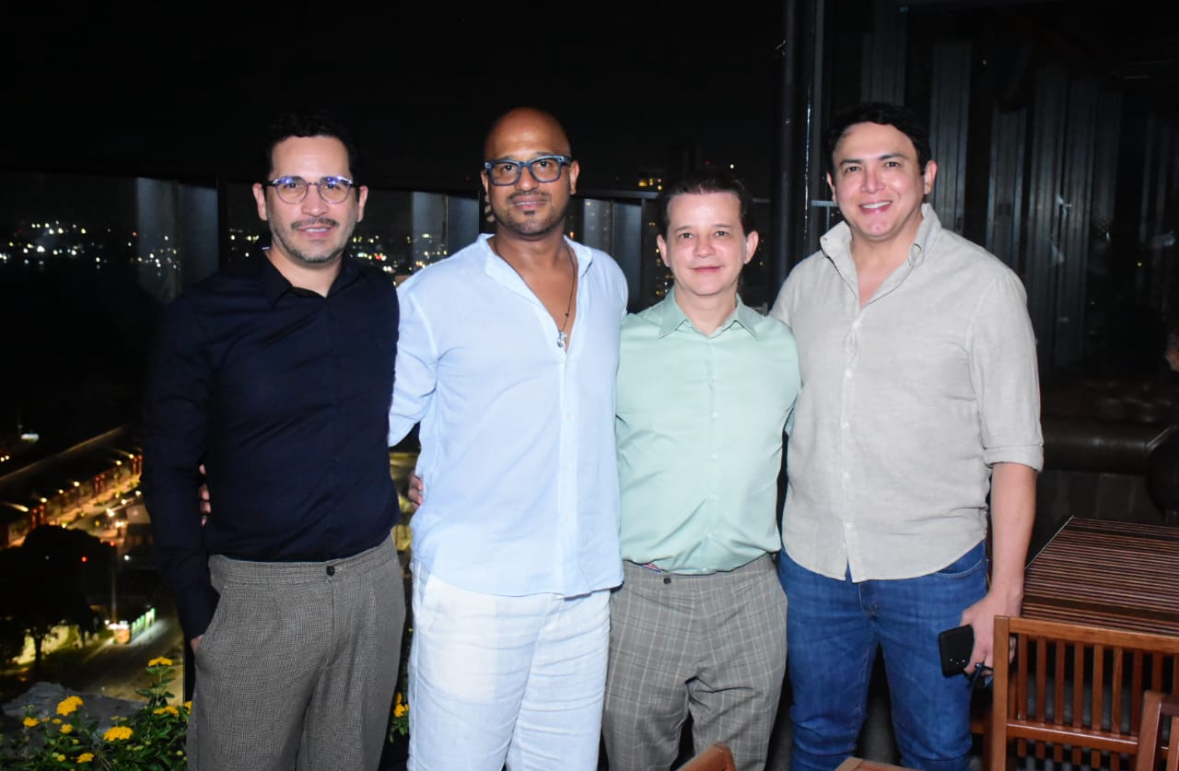 Rubens com José, Marcos e Denilson