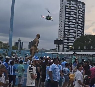 Imagem - Chegada de helicóptero da nova camisa do Paysandu repercutiu entre torcedores
