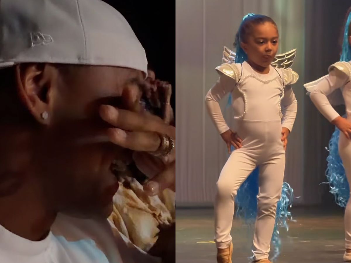 Papai Léo Santana emocionado -