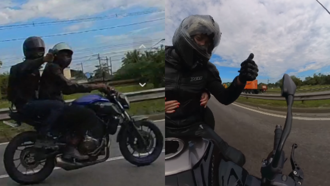 Homem relata que ele e a esposa sobreviveram após criminosos atirarem sem anunciar roubo; amigo foi baleado e teve moto levada