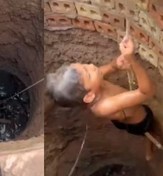 Imagem - Criança cai em poço e é resgatada por sargento da PM em Santana do Araguaia