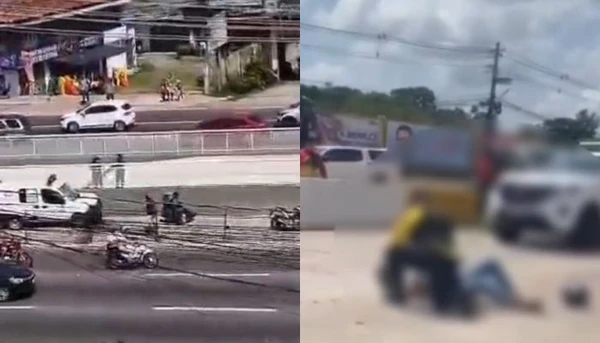 Dois acidentes envolvendo moto e ambulância são registrados na via do BRT Metropolitano, em Ananindeua