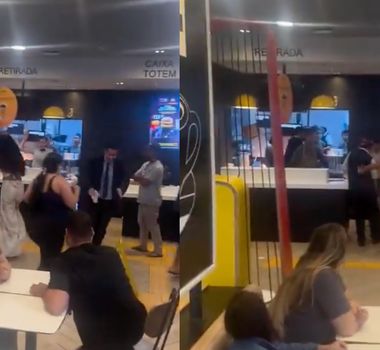 Imagem - Briga generalizada dentro de lanchonete chama atenção em SP