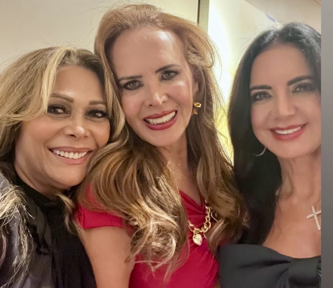 As amigas Katia Sadeck, Lena Ribeiro e Fadia Freire 
