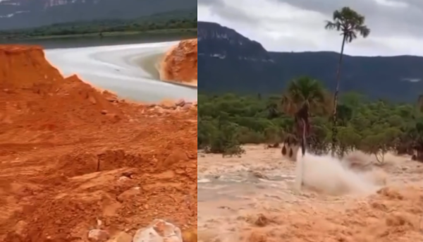 Falha ocorreu durante operação do vertedouro e causou preocupação entre moradores da região