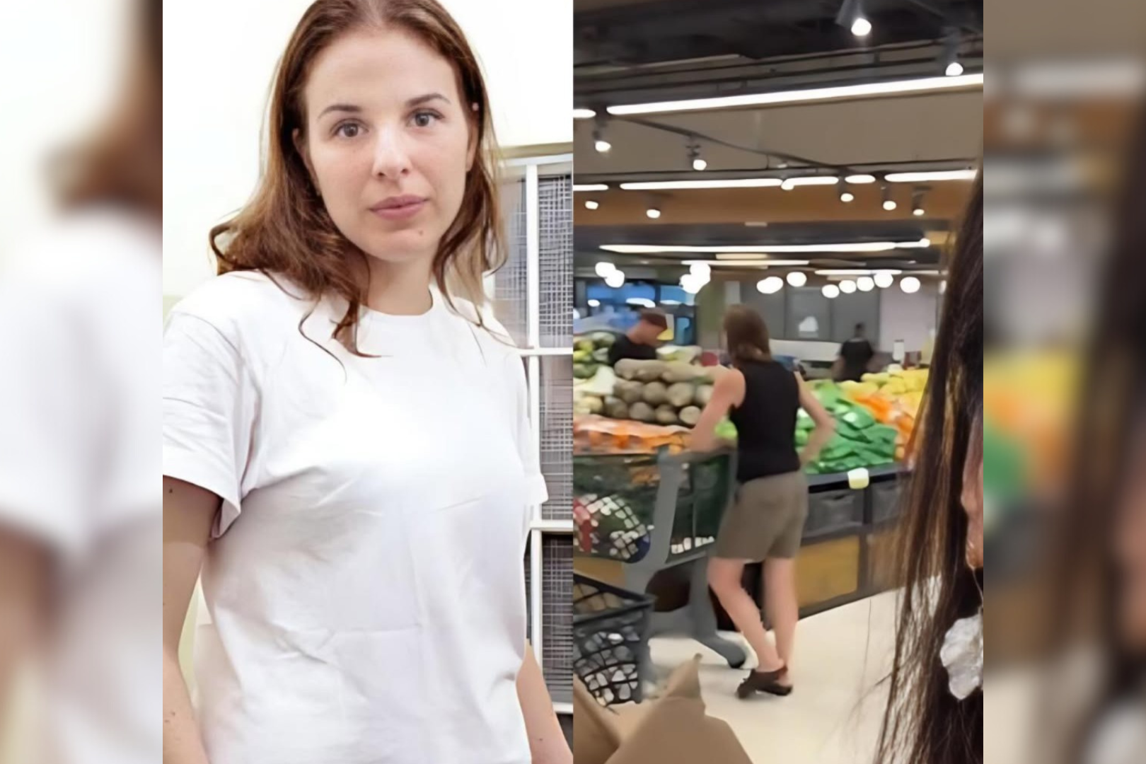 Filmagem em mercado irritou a ex-detenta.