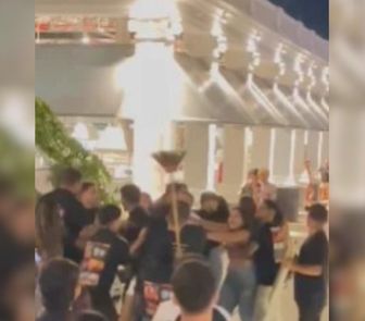 Imagem - Ciúme gera briga generalizada entre clientes e funcionários no Mercado de São Brás