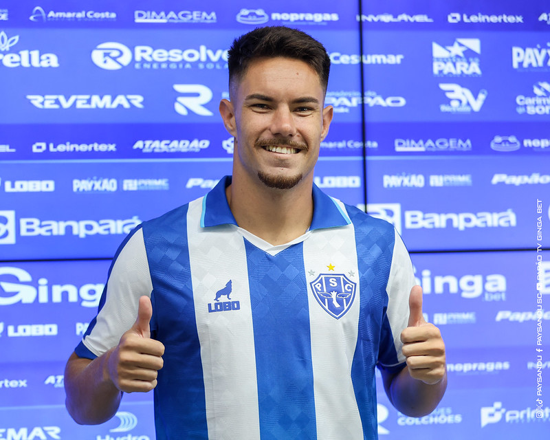 Imagem - Caio Mello é apresentado no Paysandu e revela pré-contrato assinado ainda durante a Série B