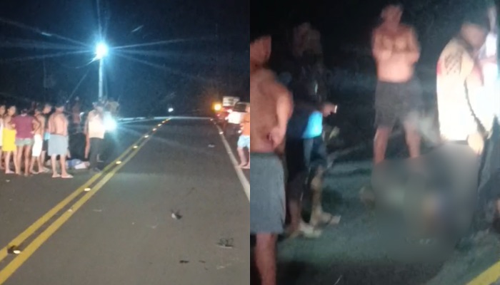 (Acidente envolvendo moto, carro e bicicleta deixa homem ferido em Bragança)