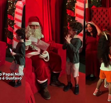 Imagem - Papai Noel surdo se comunica em Libras e encanta visitantes em Florianópolis; assista