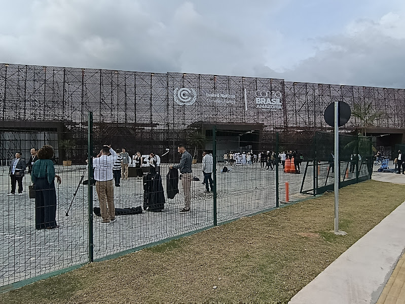 Fachada da Blue Zone, no Parque da Cidade, sede da COP-30