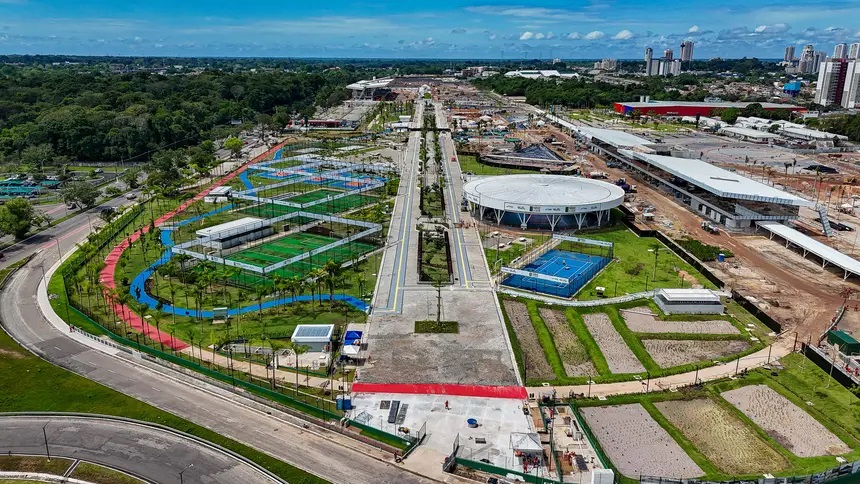 Parque da Cidade, local que sediou os eventos da COP-30, em Belém