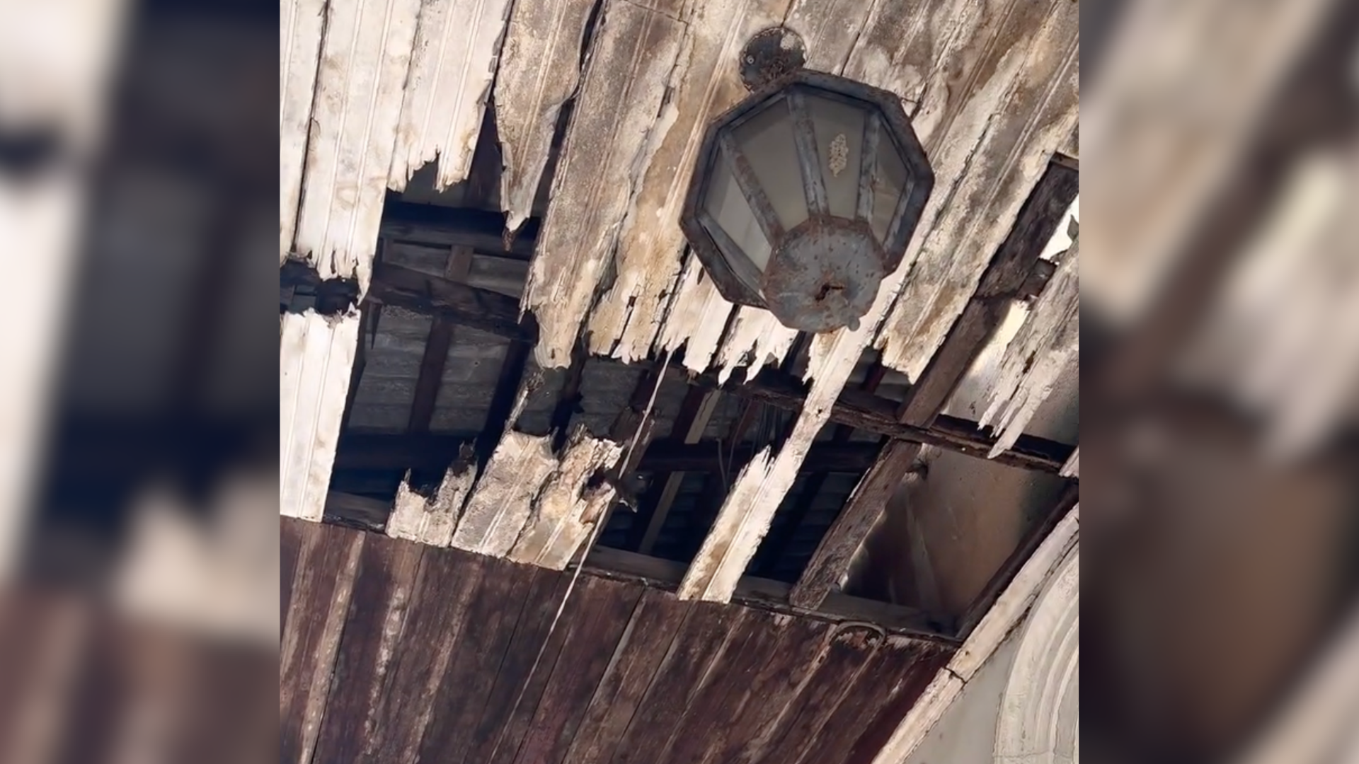 Vídeo mostra deterioração de imóvel antigo em uma das avenidas mais conhecidas de Belém