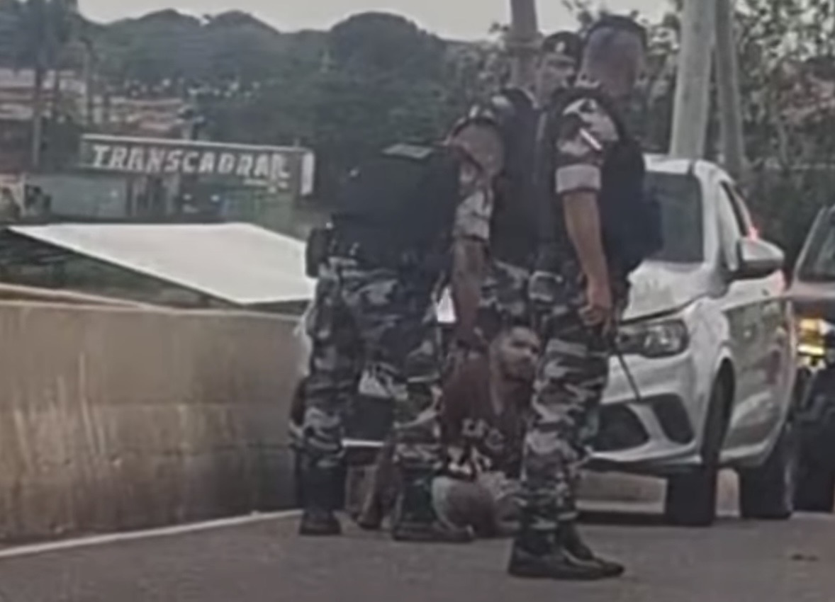 Homem é detido durante ação de fiscalização da Rotam na Ponte de Outeiro

