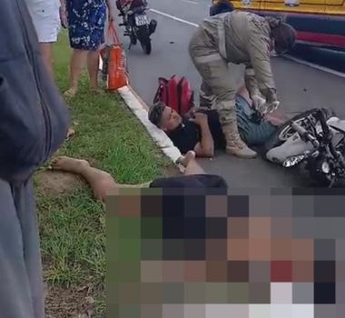 Imagem - Duas pessoas se envolvem em acidente grave na Júlio César, em Belém