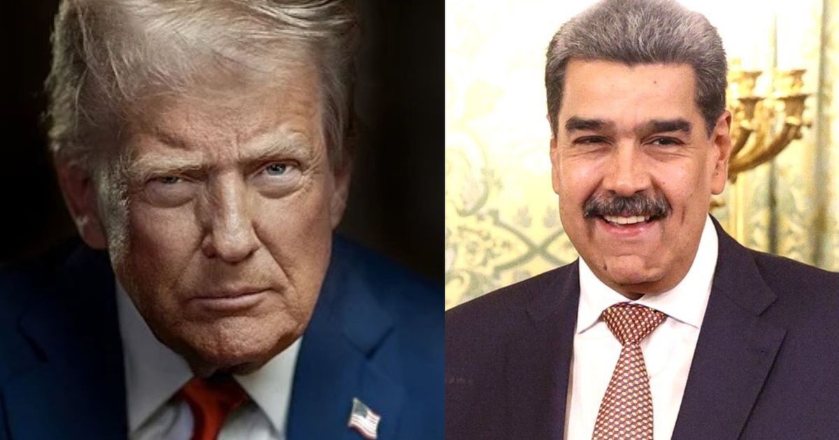 Donald Trump, presidente dos Estados Unidos, d Nicolas Maduro, presidente da Venezuela