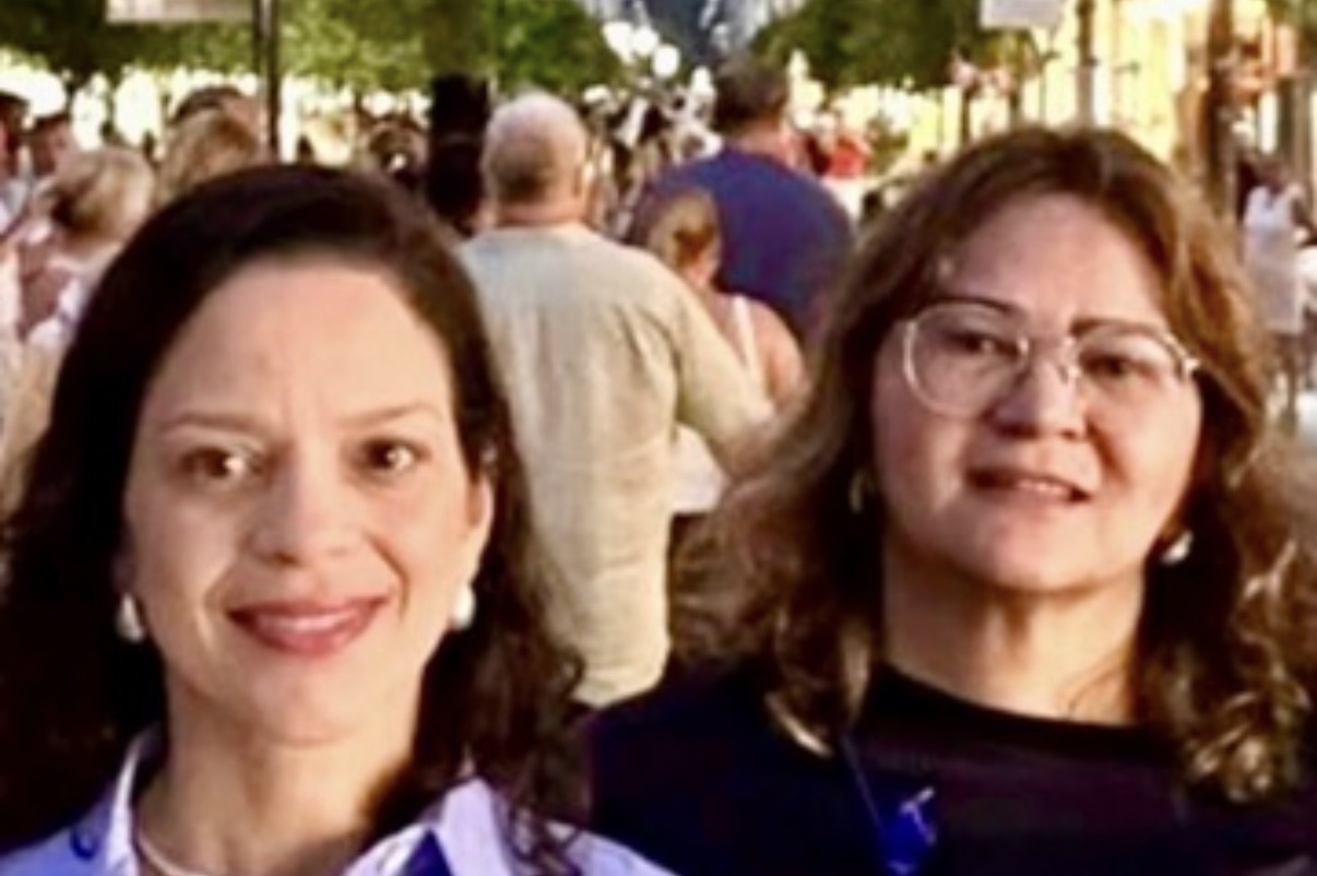 Cristiane Salomão e sua sobrinha, Amanda 