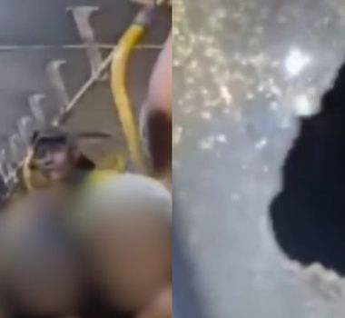 Imagem - Ônibus é perseguido e atacado por motociclistas em Belém