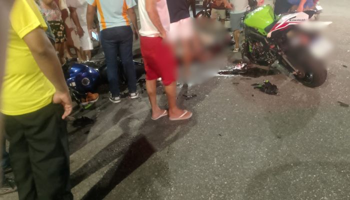 Imagem - Colisão entre motocicletas deixa dois feridos no bairro da Pedreira