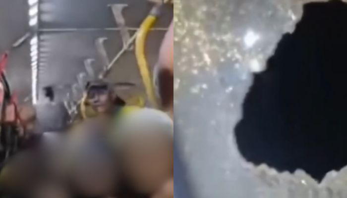 Ônibus é perseguido e atacado por motociclistas em Belém