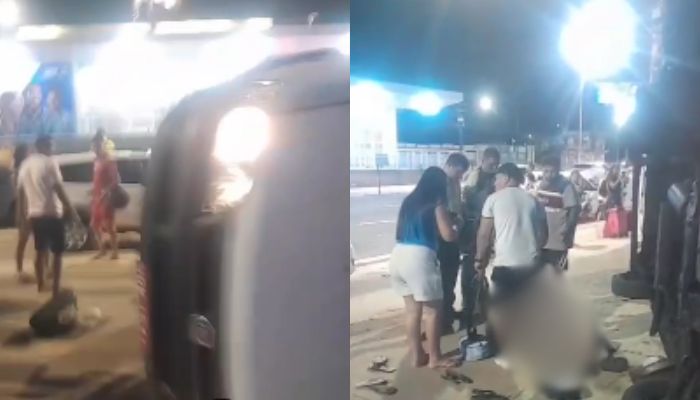 Van capota na BR-316 e atinge mulher em Ananindeua